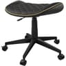 Cougar CROSSER Multi-Use Gaming Stool Scalloped Seat PVC Synthetic Leather Upholstery Adjustable Height Base with 5 Wheels Up to 120 kg Weight Support, Balck-Gold product thumbnail 1