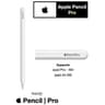 Apple NEW Pencil Pro Advanced Tools Pixel-Perfect Precision Tilt & Pressure Sensitivity & Industry-Leading Low Latency for Note-Taking, Drawing, Art. Attaches, Charges & Pairs Magnetically product thumbnail 1