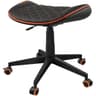 Cougar CROSSER Multi-Use Gaming Stool Scalloped Seat PVC Synthetic Leather Upholstery Adjustable Height Base with 5 Wheels Up to 120 kg Weight Support, Balck-Orange product thumbnail 1