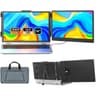 V2COM S1 14" IPS Full HD Extender Dual Screen Portable Monitor for Laptops 13-17.3" with USB-C/HDMI Port Built In Speakers product thumbnail 1