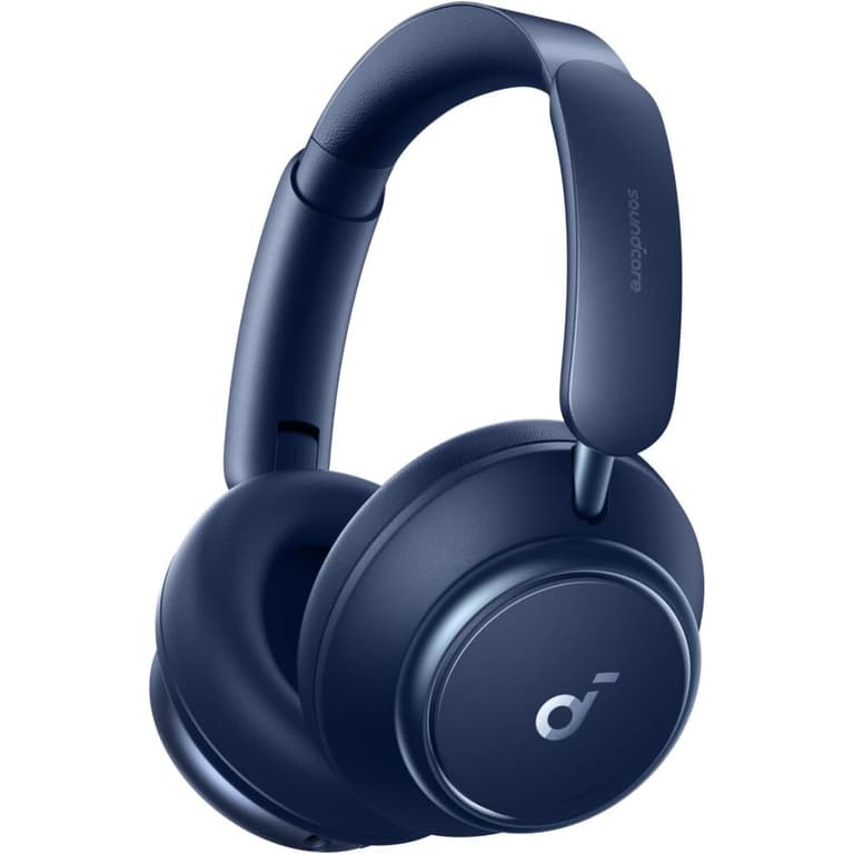 Anker Soundcore Space Q45 Adaptive Active Noise Cancelling Headphones, Reduce Noise by Up to 98%, 50H Playtime, App Control, LDAC Hi-Res Wireless Audio, Comfortable Fit, Clear Calls, Bluetooth 5.3 - Blue
