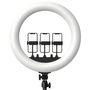 RTAKO AR-GTB01-18S, Ring Light 18Inch with 3 Phone Holder and Remote, without Tripod powerful and versatile ring light designed to elevate your lighting