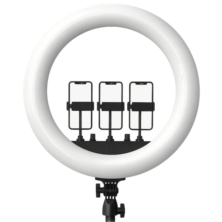 RTAKO AR-GTB01-22S, Ring Light 22Inch with 3 Phone Holder and Remote, without Tripod powerful and versatile ring light designed to elevate your lighting