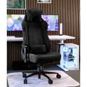 Arozzi Vernazza Soft Fabric Gaming Chair Multi-Dimensional Armrests Rocking & Lock-Tilt Function Adjustable Height & Backrest 3D Armrests - Pure Black product image