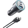 Anker USB-C Car Charger, 67W 3-Port Compact Fast Charger, Adapter With 0.91M 3.0 USB-C To C Cable Included, For Smartphones And Gadgets - Black product thumbnail 1