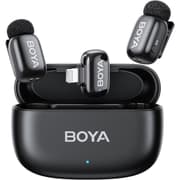 BOYA Mini-15 Wireless Microphone for iPhone with MFi Certified Ligntning Interface,Noise Cancellation, 30H Battery Life with Charging Case,AI Voice Changer for Video Recording, Live Streaming, Interviews product image