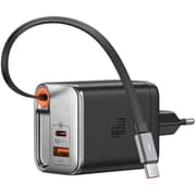 Mcdodo CH-4281 40W GAN USB C Retractable Cable Fast Portable Charger, PD 3.0 Power Adapter Compatible For Tablets, Game Consoles, Speakers, Cellular Phones, Headphones, Smartwatches, Laptops - Black product image