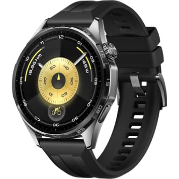 HUAWEI WATCH GT 6 GPS 46mm Smart Watch, 1.47''AMOLED Touchscreen, up to 21 days battery life, Cycling,100+ Sports Mode, iOS & Android, All-day Health Monitoring, Emotional Wellbeing, Black
