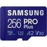 Samsung PRO Plus 256GB microSD Memory Card microSDXC, Up to 180 MB/s, Full HD & 4K UHD, UHS I, C10, U3, V30, A2, for Android Smartphones, Tablets, GoPRO, and DJI Drone product thumbnail 1