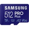 Samsung PRO Plus 512GB microSD Memory Card microSDXC, Up to 180 MB/s, Full HD & 4K UHD, UHS I, C10, U3, V30, A2, for Android Smartphones, Tablets, GoPRO, and DJI Drone product thumbnail 1