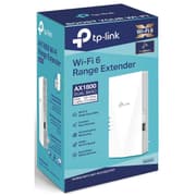 TP-Link RE600X WiFi 6 AX1800 Extender Internet Booster, Covers up to 1500 sq.ft and 30 Devices, Dual Band Wireless Signal Booster Repeater, Gigabit Ethernet Port, AP Mode, OneMesh Compatible product image