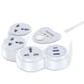 Huntkey SZN307C (Charge Station F20) 3*AC outlets,2*USB-A ports,1*USB-C ports | Surge Protect 1.5M - White product thumbnail 1