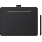 Wacom Intuos Medium Bluetooth Graphics Drawing Tablet Portable For Teachers, Students & Creators 4 Customizable ExpressKeys For Chromebook Mac OS Android & Windows - Black Color product image