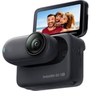 Insta360 GO 3s Camera, Up to 4K Video Resolution, 120Mbps Max Video Bitrate, 128GB Storage, Action Pod, Auto Stabilization, with Apple FindMy, Magnet Pendant, Clip, Midnight , Black product image