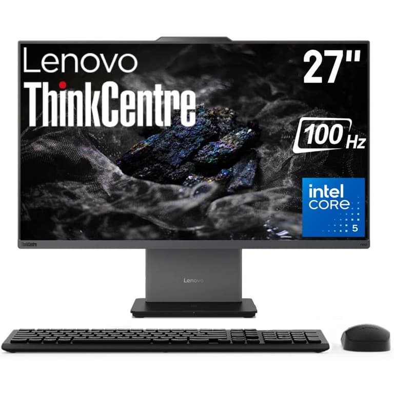 Lenovo ThinkCentre NEO 50a Gen 5 (2025) 27" All-in-One PC Intel® Core 5 210H 8-Cores w/ High-Performance Processor NONE Touch Screen - Luna Grey