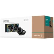 DeepCool LM240 ARGB Liquid Cooler 240mm 2.4" IPS Display Full Customized Supports MP4 Gen 6 Water Pump 3400RPM Anti-Leak For AMD & Intel - Black product image