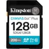Kingston Canvas Go Plus 128GB SD Card | Up to 200MB/s | Class 10, UHS-I, U3, V30 product thumbnail 1