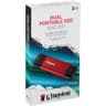 Kingston 2TB Dual USB-A & C Portable SSD Durable Metal Casing Up to 1050MB/s USB 3.2 Gen 2 support Windows, macOS, Linux , Chrome , Android™, iOS/iPadOS product thumbnail 1
