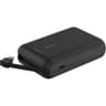 Belkin BoostCharge power bank 10000mAh, portable power bank with integrated cable PD 20W, fast charge USB-C power delivery, power bank fast charging for iPhone 16 series, iPad Pro, Galaxy S24 and more - Black product thumbnail 1