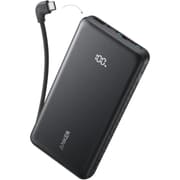 Anker Zolo Powerbank 10000mAh 22.5W Fast Charging Power Bank with Built-in USB-C Cable - Black Color product image