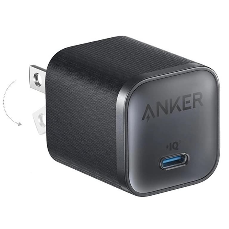 Anker Nano 45W Type C Charger Fast Charging, Compact and Foldable Plug USB C Charger Block for iPhone 17/16 Series, MacBook, Pixel 9, iPad, Samsung Galaxy S25 Ultra / S24 Series - Black