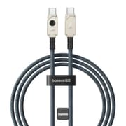 Baseus Unbreakable Series 100W PD Fast Charging Data Cable Type-C to Type-C 1M - White product image
