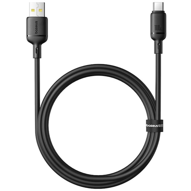 Baseus Silky Series Fast Charging Cable USB to Type-C 100W 1m - Black