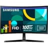 SAMSUNG 24" Essential S3 (D362) Full HD 1800R Curved 100Hz, Game Mode, Advanced Eye Comfort, HDMI & D-sub Ports , Black product thumbnail 1