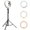 Jmary FM-536A 26cm LED Ring Light Kit with 170cm Tripod, 3 Light Modes, USB Powered, 1/4" Mount, Phone Holder, Remote for Makeup, Streaming, Photography product thumbnail 1