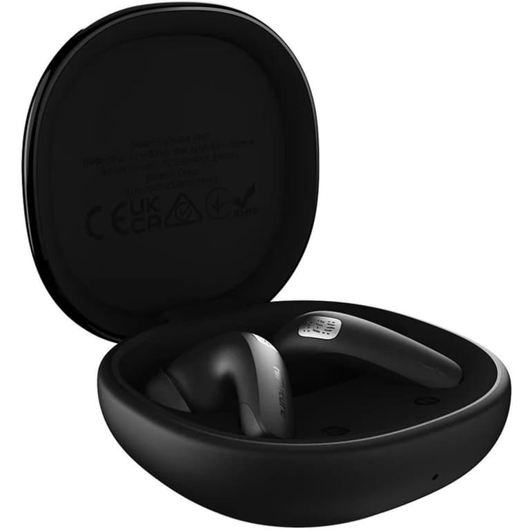 HiFuture FlyBuds 4 True Wireless Earbuds with 40dB Active Noise Cancellation, 30h Playtime, Bluetooth 5.3, 4-Mic ENC for Clear Calls, Fast Charging, IPX5 Waterproof, Ergonomic Fit - Black