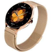 HiFuture Aura 2 Woman Bluetooth 5.3 Smart Watch, 1.32" Amoled display, IP68 Waterproof, 270mAh battery, provides up to 7 days, over 100 sports modes, Heart rate & Sleep Monitoring - Rose Gold product image