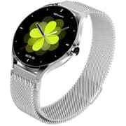 HiFuture Aura 2 Woman Bluetooth 5.3 Smart Watch, 1.32" Amoled display, IP68 Waterproof, 270mAh battery, provides up to 7 days, over 100 sports modes, Heart rate & Sleep Monitoring - Silver product image