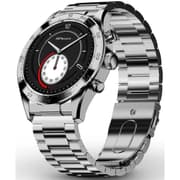 HiFuture Go Pro 2 Smart Watch, Stainless Steel, 1.32"-inch AMOLED Display, Powered by Dual Core Processor & Syntra AI, IP68 Waterproof, 24/7 True heart rate & Blood Oxygen Sensor (the Sixth Generation), up to 10 days daily use - Silver product image