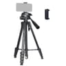 JMARY KP-2201 Smartphone / Camera Live Photography Tripod Portable 1.7m Adjustable Stand with Phone Clip - Black product thumbnail 1