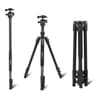 JMARY KT325-NB30 1.6m Aluminum Alloy Cell Phone Tripod Stand for SLR, Action Camera Rotating Portable Tripod Holder - Black product thumbnail 1