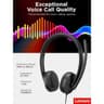 Lenovo USB-A Wired Stereo Headset for PC/Laptop, AI Noise Canceling via APP, 140g Lightweight, Replaceable Earcups, Double-Sided Boom Mic, in-line Controls with Mute for Call. Work with Teams/Zoom product thumbnail 1