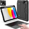 Nillkin iPad 10th Gen \ iPad A16 (11th Gen) Case with Keyboard, Slide Camera Cover, Backlit Detachable Wireless Arabic / English Keyboard with Pencil Holder and Multi-Touch Trackpad for iPad /10th Gen - Black product thumbnail 1