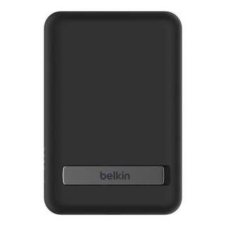 Belkin BoostCharge Wireless Power Bank 5000mAh MagSafe Charger 7.5W, Built-in Pop-up Kickstand - iPhone 17, Air, Pro, Pro Max, AirPods, Apple Watch, Google Pixel 10, etc. - Black