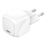 Belkin BoostCharge Compact 30W USB-C PD Fast Charging AC Charger for All iPhone 16 and iPhone 15 Models Samsung Galaxy S25, iPad, AirPods, and More - White product thumbnail 1