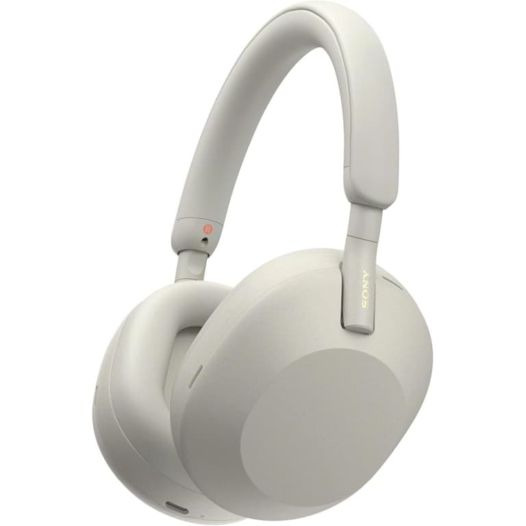 Sony Wireless Noise Canceling Bluetooth Headphone, Magnificent Sound, 30 Hour Battery Life, 32.81 ft Effective Range, 2.4 GHz Band Frequency, Detachable Cord, Closed Dynamic - Silver