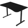 Arozzi Arena Small Curved Gaming and Office Desk with Full Surface Water Resistant and Washable Mouse Pad, 2 Monitor Mount Cut-Outs, and Built-In Cable Management , Pure Black product thumbnail 1