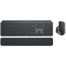 Logitech MX Master 3S Keys S Combo Performance Wireless Keyboard & Mouse with Palm Rest Customizable Illumination Fast Scrolling, Bluetooth, USB C, for Windows, Linux, Chrome, Mac Arabic & English Layout , Graphite product thumbnail 1