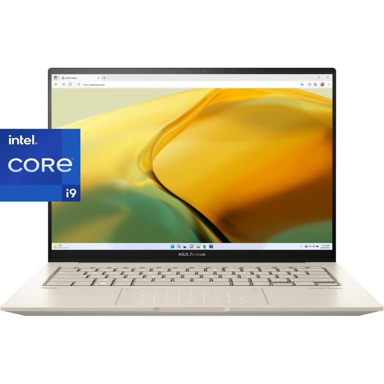 ASUS Zenbook 14X OLED (2023) UX3404VA 13Gen Intel Core i9 13900H 14-Cores Powerful. Portable. Incredible w/ 2.8K OLED 120Hz Display , Sandstone Beige