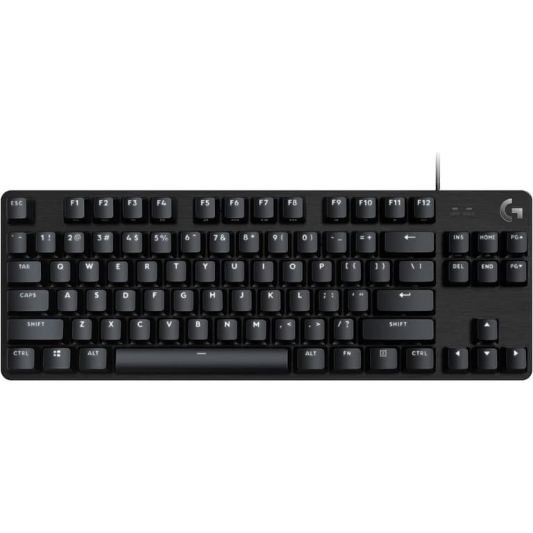 Logitech G413 TKL SE Mechanical Gaming Keyboard - Compact Backlit Keyboard with Tactile Mechanical Switches, Anti-Ghosting, Compatible with Windows, macOS - Black Aluminum