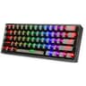 Redragon K617CTB-RGB 60% Wired RGB Gaming Keyboard, 61 Keys Compact Full-Transparent Mechanical Keyboard - Black product thumbnail 1