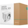 DeepCool AK620 Digital CPU Air Cooler Mighty 260w TDP 6 Copper Heat Pipes Dual-Tower CPU Cooler w/ ARGB LED Strip & Digital Screen Displays , White product thumbnail 1