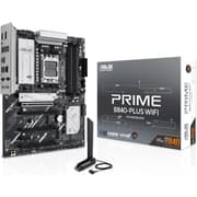 ASUS PRIME B840-Plus Wi-Fi 6E AM5 ATX AMD B840 Chipset, 4x DIMM DDR5 Slots, Up to 192GB Max Memory, 1 x PCIe 4.0 x16 SafeSlot Core+, 3 x M.2 Slots, WiFi & BT Connectivity product image