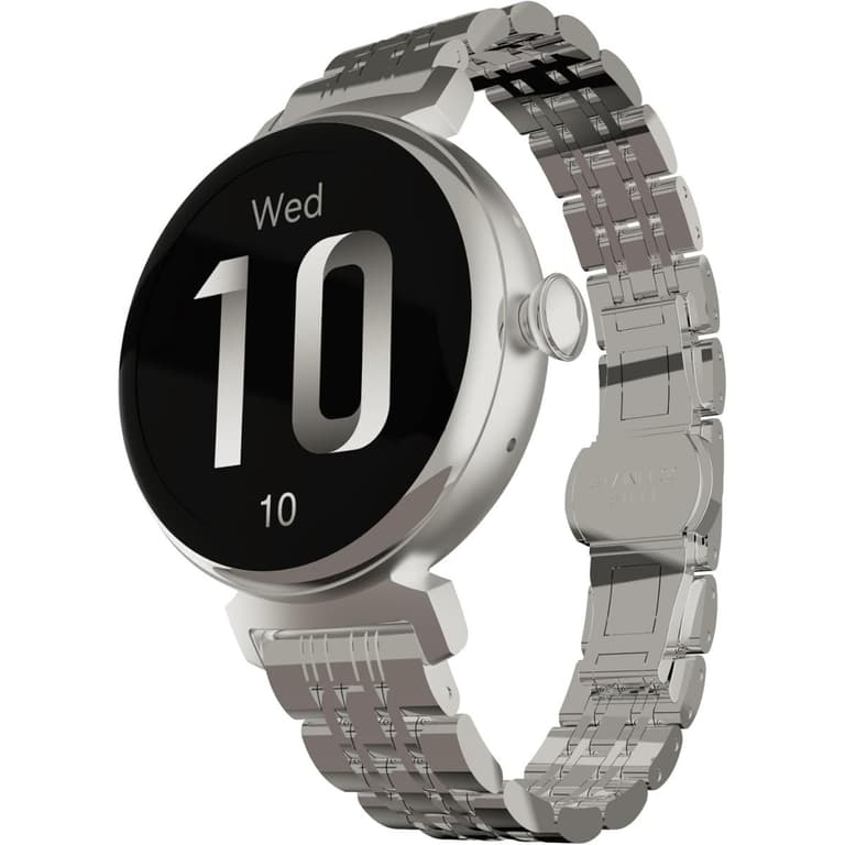 HiFuture Aura Woman Bluetooth Smart Watch, 1.04″ AMOLED Display, IP68 Waterproof, up to 7 days daily use, Heart rate & Sleep Monitoring - Silver