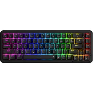 Redragon K709 NOVA 65% Wired Gasket RGB Gaming Keyboard, 68 Keys Hot-Swap Compact Mechanical Keyboard w/Free-Mod Socket, 3-Layer Noise Dampening & Dedicated Arrow Keys, Quiet Custom Linear Switch , Black