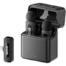 BOYA V3 Wireless Microphone for iPhone with MFi Certified Lightning Port, 36H Battery Life, Noise Canceling Clip on Lapel Microphone Wireless Mini Mic for Video Recording - Black product thumbnail 1